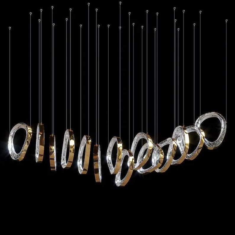 DIY Floating Bubble Glass Chandelier for Living Room/Dining Room/Hotel