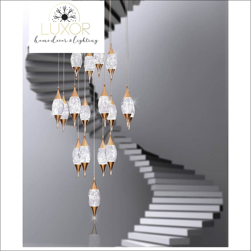 Magdely Gold Crystal Chandelier - chandeliers