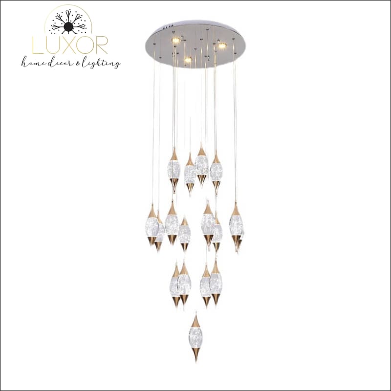 Magdely Gold Crystal Chandelier - chandeliers