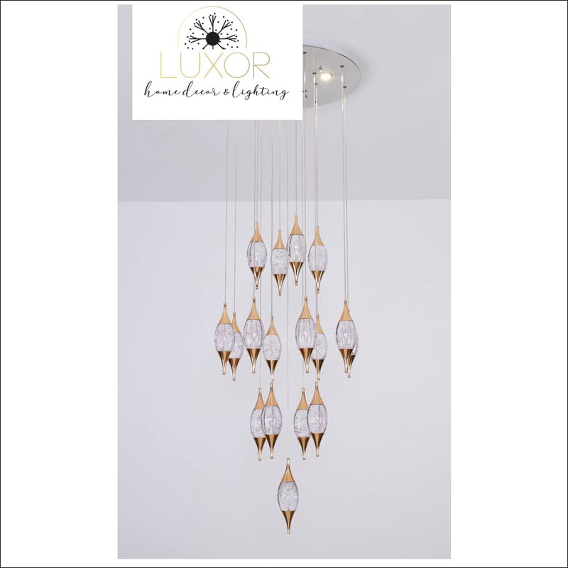 Magdely Gold Crystal Chandelier - chandeliers