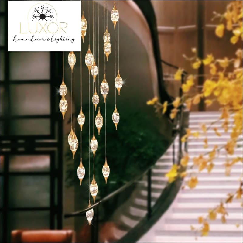 Magdely Gold Crystal Chandelier - chandeliers