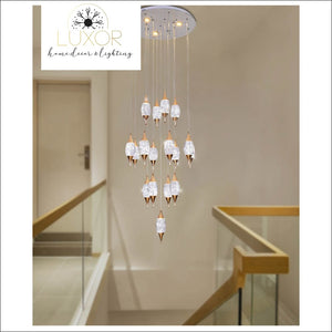 Magdely Gold Crystal Chandelier - chandeliers