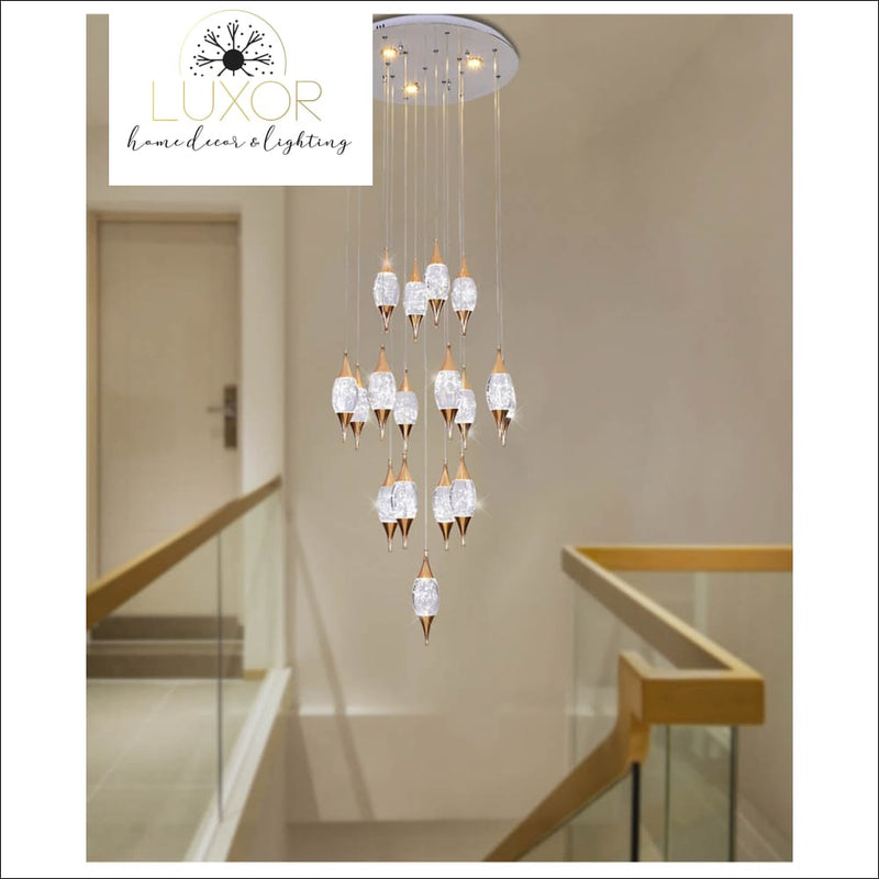 Magdely Gold Crystal Chandelier - chandeliers