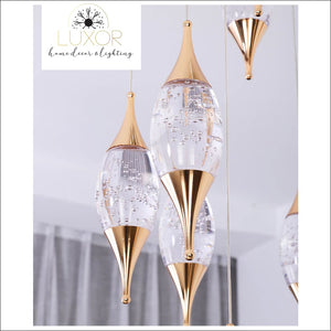 Magdely Gold Crystal Chandelier - chandeliers