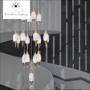 Magdely Gold Crystal Chandelier - chandeliers