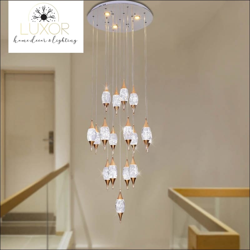 Magdely Gold Crystal Chandelier - chandeliers