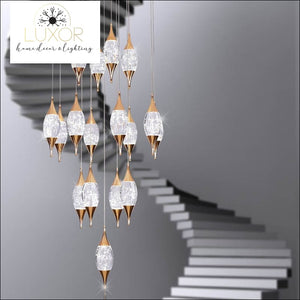 Magdely Gold Crystal Chandelier - chandeliers