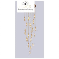 Magdely Gold Crystal Chandelier - chandeliers