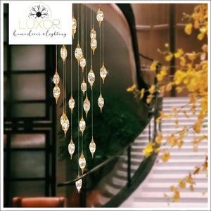 Magdely Gold Crystal Chandelier - chandeliers