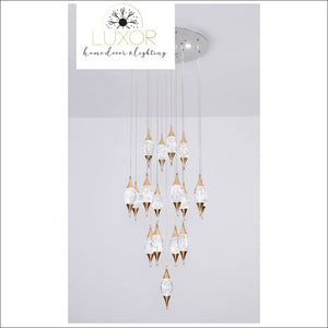 Magdely Gold Crystal Chandelier - chandeliers