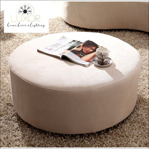 Magnolia Velvet Sectional Sofa Set with Ottoman