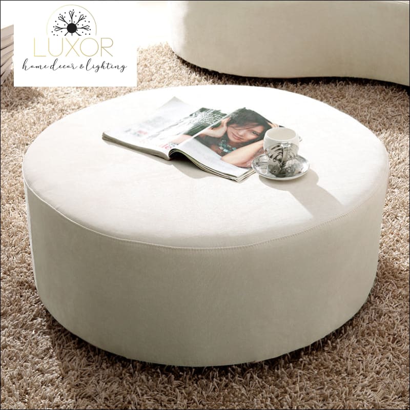 Magnolia Velvet Sectional Sofa Set with Ottoman