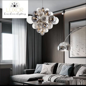 chandeliers Mándala Spunk Glass Chandelier - Luxor Home Decor & Lighting