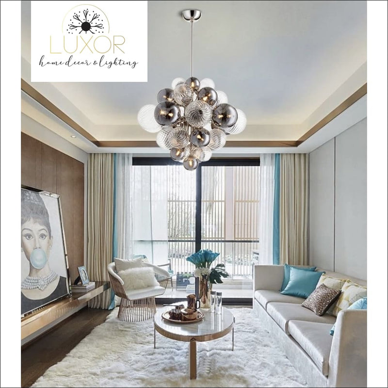 chandeliers Mándala Spunk Glass Chandelier - Luxor Home Decor & Lighting