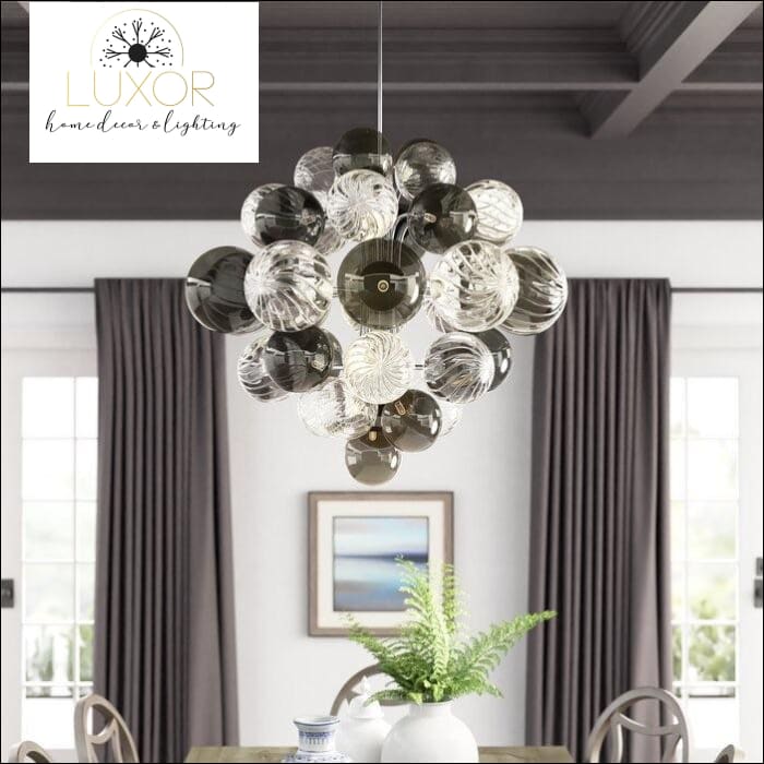 chandeliers Mándala Spunk Glass Chandelier - Luxor Home Decor & Lighting