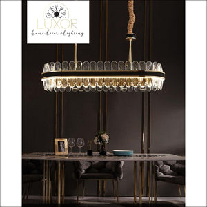 chandeliers Mangeta Rectangle Crystal Chandelier - Luxor Home Decor & Lighting