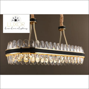 chandeliers Mangeta Rectangle Crystal Chandelier - Luxor Home Decor & Lighting