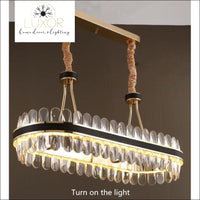 chandeliers Mangeta Rectangle Crystal Chandelier - Luxor Home Decor & Lighting