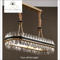 chandeliers Mangeta Rectangle Crystal Chandelier - Luxor Home Decor & Lighting