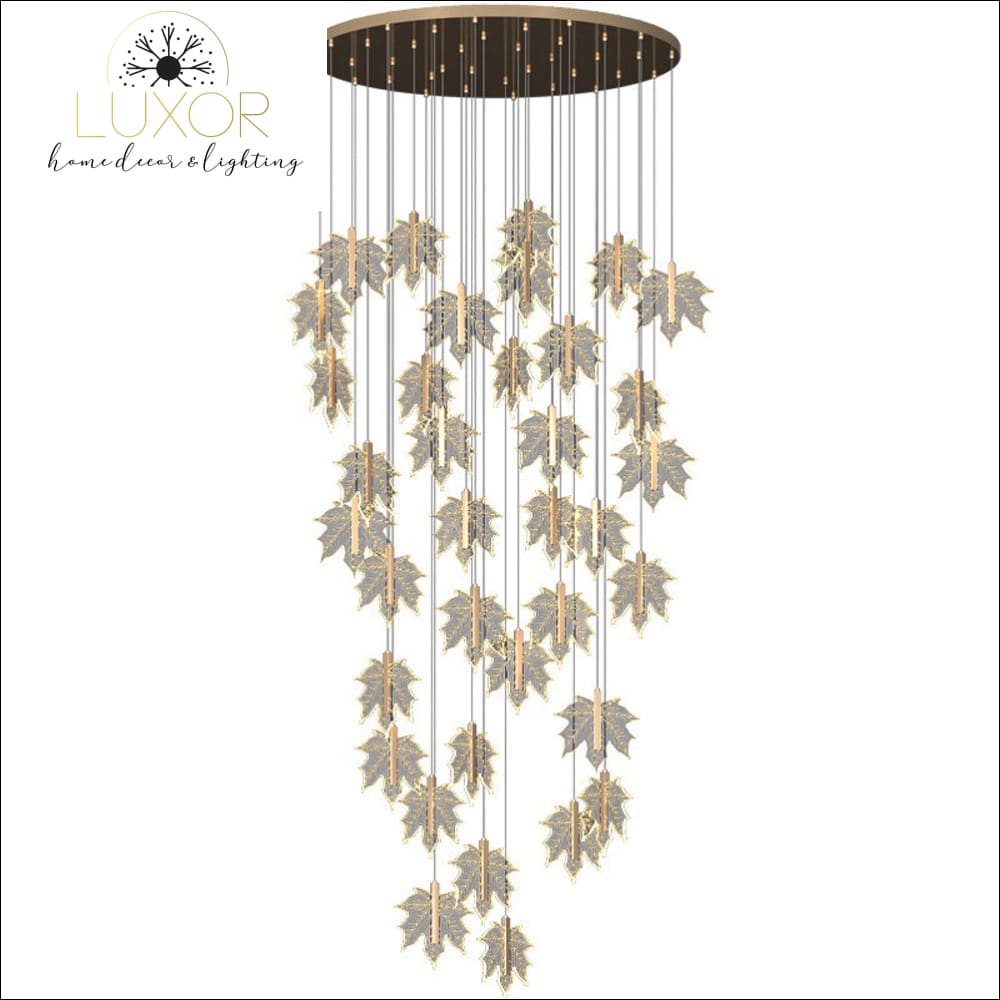 Maple Leave Crystal Chandelier - chandeliers