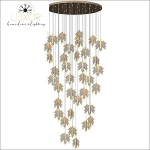 Maple Leave Crystal Chandelier - chandeliers