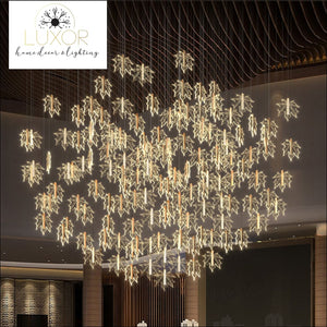 Maple Leave Crystal Chandelier - chandeliers