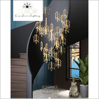 Maple Leave Crystal Chandelier - chandeliers