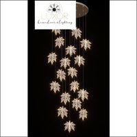 Maple Leave Crystal Chandelier - Dia40xH120cm / Dimmable - chandeliers
