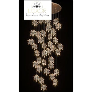 Maple Leave Crystal Chandelier - Dia60xH200cm / Dimmable - chandeliers