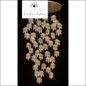 Maple Leave Crystal Chandelier - Dia80xH250cm / Dimmable - chandeliers