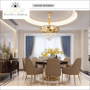 chandeliers Marainily Gold Dust Crystal Chandelier - Luxor Home Decor & Lighting