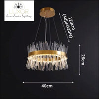 Margaux Crystal Chandelier - Dia40cm / Warm Light 3000K - chandelier
