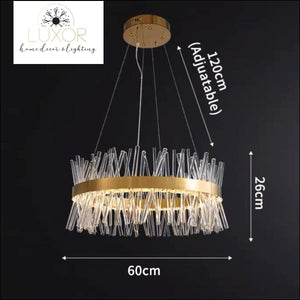Margaux Crystal Chandelier - Dia60cm / Warm Light 3000K - chandelier