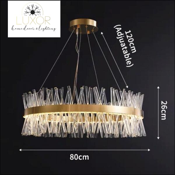 Margaux Crystal Chandelier - Dia80cm / Warm Light 3000K - chandelier