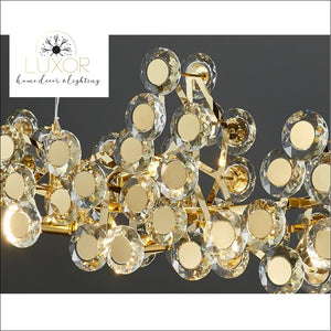 Margeuerite Gold Rectangular Chandelier - chandelier