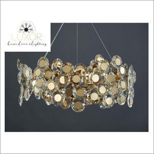 Margeuerite Gold Round Chandelier - chandelier