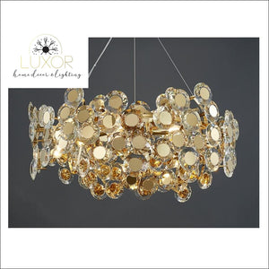 Margeuerite Gold Round Chandelier - chandelier