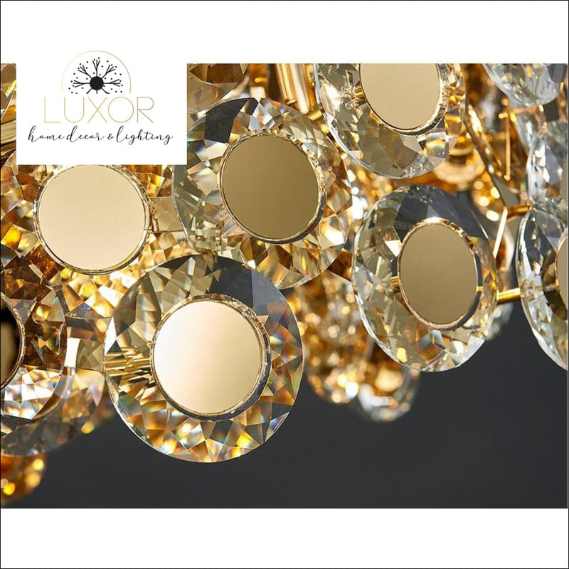 Margeuerite Gold Round Chandelier - chandelier