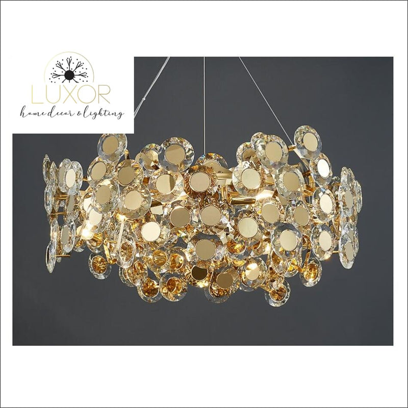 Margeuerite Gold Round Chandelier - chandelier