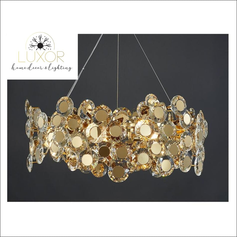 Margeuerite Gold Round Chandelier - chandelier