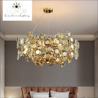 Margeuerite Gold Round Chandelier - chandelier