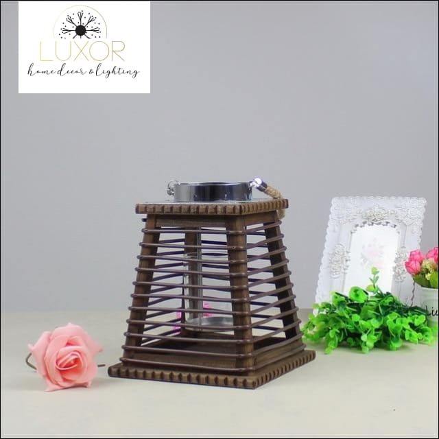 decorative objects Marine Modern Wooden Lanterns - Luxor Home Decor & Lighting