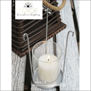 decorative objects Marine Modern Wooden Lanterns - Luxor Home Decor & Lighting