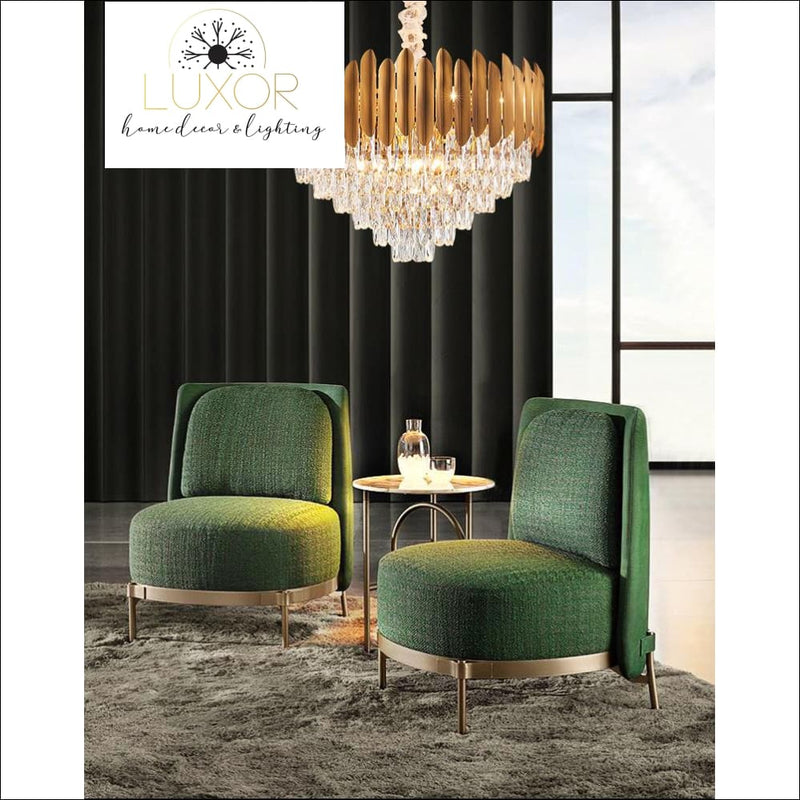 chandeliers Marli Crystal Gold Chandelier - Luxor Home Decor & Lighting