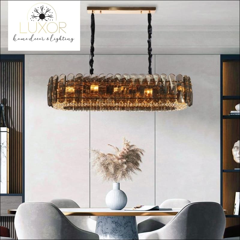Marsale Smoke Crystal Chandelier Collection - chandelier