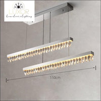 Marshal Modern Chandelier Collection - L110cm / Cool light 6000K / Chrome chandelier - chandeliers