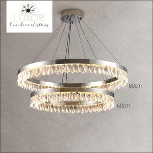 Marshal Modern Chandelier Collection - Round 80x60cm / Cool light 6000K / Gold chandelier - chandeliers