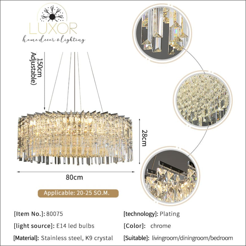 Masielini Crystal Chandelier - chandelier