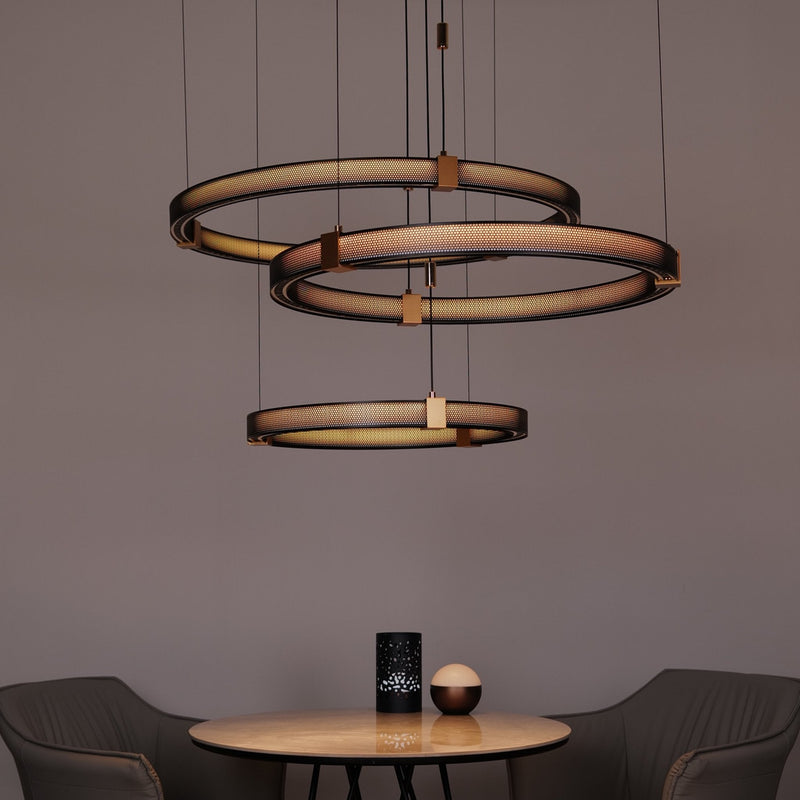 Matrix Ring Chandelier