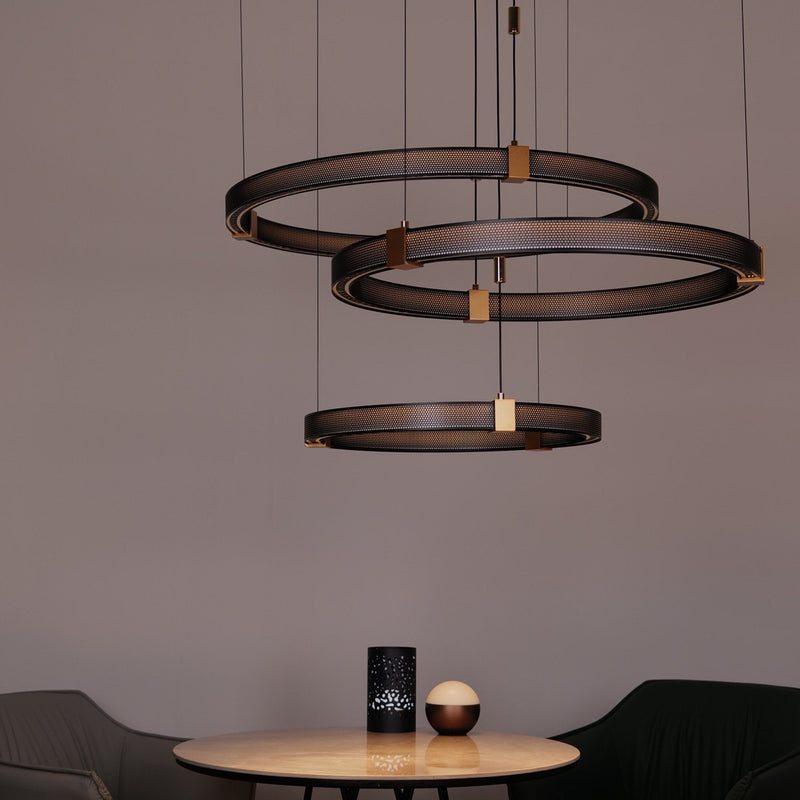 Matrix Ring Chandelier
